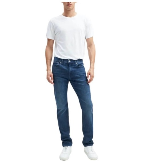 7 For All Mankind The Straight Luxe Performance sz 33x32 - Picture 2 of 12